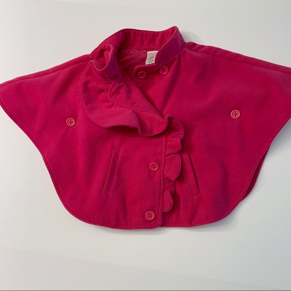 Gymboree XS 3 - 4. Magenta Cape poncho coat